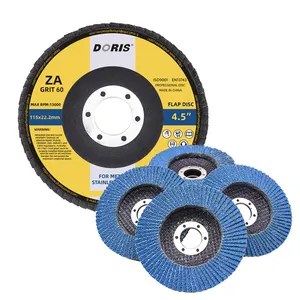 DORIS Hot selling 4.5 inch 115x22mm Flap Disc Zirconia material for stainless steel