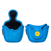 Housse de tête de club de golf amusante, pratique, avec aimant, personnalisable, marron, pour clubs de drive (1, 3, 5), balles, moniteur de lancement, tees et putters