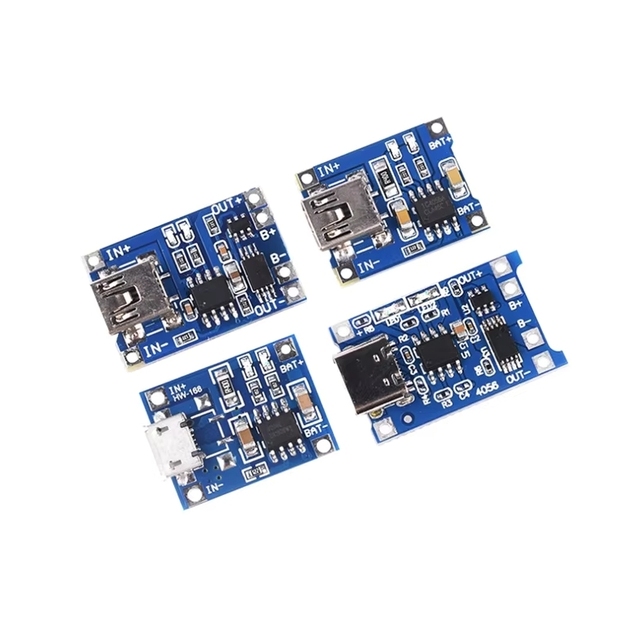 TP4056 18650 Charging Board for Lithium Batteries 3.7V 3.6V 4.2V 1A Overcharge Over-Discharge Power Driver Module