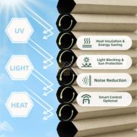Cortinas de Panal para Solárium y Protección Solar, Cortinas Acordeón Aislantes del Calor para Tragaluces, Persianas de Panal