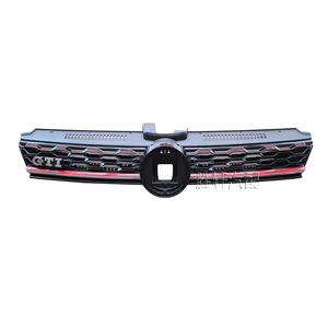 Calandre avant en nid d'abeille pour Volkswagen Golf 7.5 GTI 2018-2019, en plastique ABS, amélioration du pare-chocs - Product Image 1