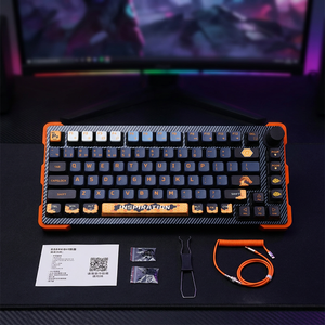 Teclado Mecánico Silencioso de Triple Modo con Retroiluminación RGB, 84 Teclas, Tamaño Completo, Intercambiable en Caliente, USB Tipo-C, Anti-Ghosting, para Juegos, con Ejes Kailh, Nuevo - Product Image 1