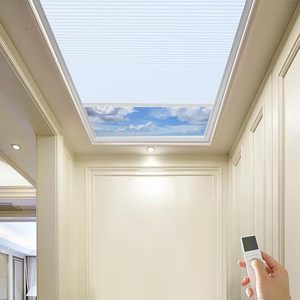 High Quality <strong>Remote</strong> <strong>Control</strong> Anti-UV Motorized Blackout <strong>Skylight</strong> Honeycomb Blinds - Product Image 1