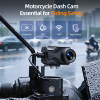 Nouvelle caméra de tableau de bord pour moto JMC IP67 étanche WIFI 1080P avec enregistrement simultané, alimentation USB 5V, mini caméra latérale droite, garantie 1 an