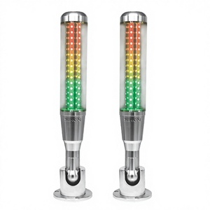 Torre de Luz de Trabajo LED SiRON D022 360, 3 Colores, NPN, Apilable, 24V, Aluminio, PC, Acrílico Transparente, Equipo Industrial D022 LED Warni - Product Image 4