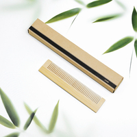 Ensemble d'articles de toilette en bambou naturel pour chambre d'hôtes, articles de toilette de luxe pour hôtel avec rasoir et brosse à dents en bambou dans une boîte en papier kraft recyclable