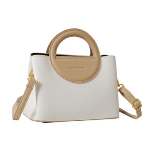 Retro Soft PU Leather Women's Large Capacity <b>Shoulder</b> Messenger Bag Single <b>Strap</b> Fashionable Zipper Cute Portable Tanjing - Product Image 1