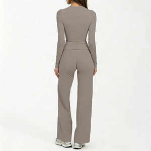 ACX8002-1+ACK8002 Tuta Sportiva da <span class=keywords><strong>Donna</strong></span> in Due Pezzi, Abbigliamento da <span class=keywords><strong>Palestra</strong></span>, Completo per Allenamento, Set Personalizzato per Fitness e Yoga - Product Image 3