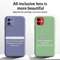 Coque de téléphone en silicone TPU souple mat coloré pour iPhone 11, 12 Pro Max, 13 Pro Max, 17, 8 Plus, XS MAX, XR