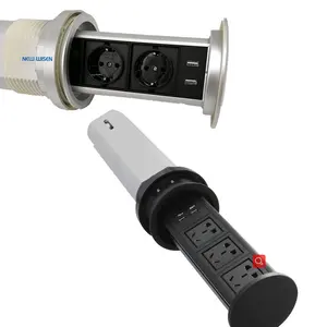 Keuken Werkblad Pop-Up Stopcontact Verticale Usb Toren Socket Met Top Draadloze Oplader