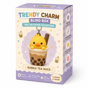 Llavero de PVC 3D personalizado con mosquetón, colgante de dibujos animados para bolso, regalo, juguete de caja sorpresa, juguetes de llavero de caja misteriosa - Product Image 2