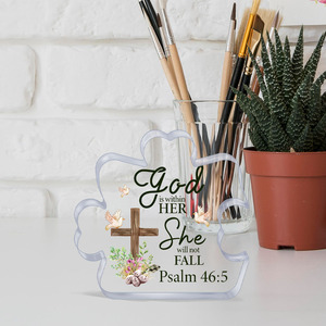 Puzzle créatif en blocs acryliques pour pasteur hommes femmes touchant <span class=keywords><strong>Proverbe</strong></span> sculpture plaque de bureau de mariage-pour les anniversaires de Thanksgiving - Product Image 4