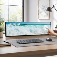Monitor de Señalización Digital Comercial de Escritorio con Pantalla LCD Ultra Ancha Táctil de 37 Pulgadas, OEM ODM