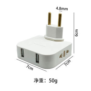 ปลั๊กแปลงไฟมาตรฐานยุ<span class=keywords><strong>โร</strong></span>ปแบบหมุนได้ 180 องศา ปลั๊กแปลงไฟแบบหมุนสไตล์ยุโรป - Product Image 4