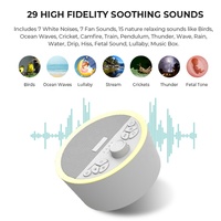 Máquina de Sonido para Bebés Hi-FiD de Marca Privada Personalizada, 7 Luces Nocturnas, Máquina de Sonido para Guardería para Recién Nacidos