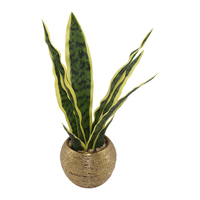 Tizen Soft PE Sansevieria Bonsai Dekoration Künstliche Agave nbaum Künstliche Schlangen pflanze Sansevieria Bonsai Dekoration Topf