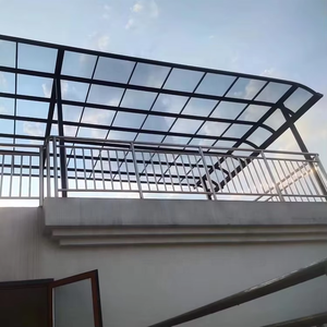 防水キャノピーマーキーオーニングピンクキャノピーガゼボヘビーデューティポリカーボネートシート窓キャノピー - Product Image 6