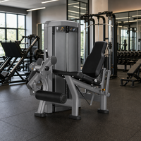Machine professionnelle à charge de plaques pour extensions et curls assis des jambes, équipement d'entraînement des cuisses à double fonction pour quadriceps et ischio-jambiers