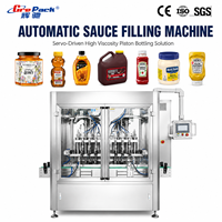 Machine de remplissage automatique de sauce tomate épaisse avec chauffage et trémie de mélange pour sauce chili et ketchup