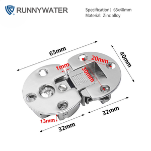Cerniera a Scomparsa per Tavolo Pieghevole a 180 Gradi, Cerniera Piatta per Tavolo Ribaltabile - Product Image 2