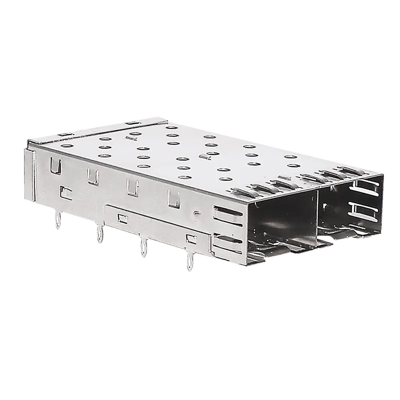 Press-fit Type Sfp Cage With Connector Transceiver Housing Optical Fiber Module Sfp Cage sfp connector