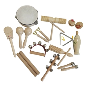 Wholesale 13pcs Deluxe Orff Percussion Instrument Set Natural Wood Kids Musical Toys Kit For Kindergarten <b>Music</b> Teaching - Product Image 1
