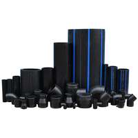 PE100 125mm SDR11 Pn16 Conector rápido Suministro de agua Drenaje Nombres Socket HDPE Accesorio Electrofusión Butt Fusion Pipe Fitting