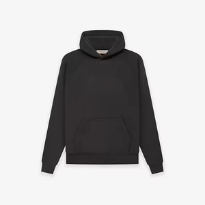 Felpa con Cappuccio da Uomo 1977 Essentials di Alta Qualità, 100% Cotone, Fear of Winter God 1.1, Colore Dark Oatmeal con Stampa in Rilievo - Product Image 4