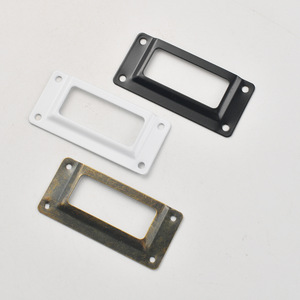 Furniture Handle Rectangle Carbon Steel Antique Bronze White <b>Black</b> Multi Function Drawer Pull - Product Image 3