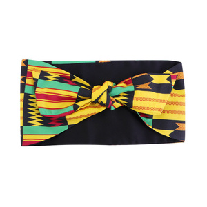Modernas Bandas para la Cabeza con Lazos y Estampados Étnicos Africanos para Mujer, de Poliéster, para Yoga, Deportes y Entrenamiento, con Forro de Satén, 2023 - Product Image 6