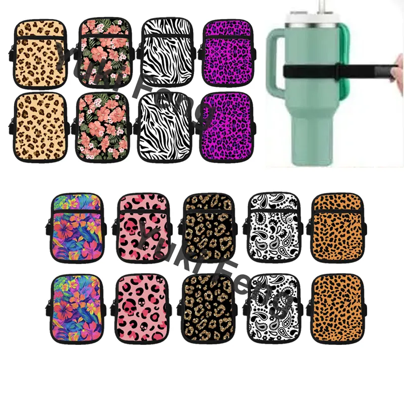 Sublimation rohlinge für Fitness studio Wasser flaschen beutel Neopren beutel für 40 Unzen Auto Tumbler Cup