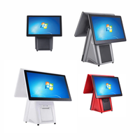 Terminal de point de vente tout-en-un minimaliste 15,6 pouces, écran tactile capacitif, Windows 10/11, imprimante intégrée 58/80 mm, processeur I3/i5/i7