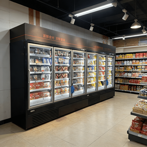 Congelatori Verticali Commerciali per Supermercati, Vetrine Refrigerate per Alimenti Surgelati con Porta in Vetro - Product Image 4