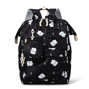 Sac à dos tendance à double bandoulière - Sac de transport multifonctionnel pour bébé - Sac à langer - Sac à dos de voyage pour maman - Product Image 4