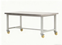 Table de travail en acier inoxydable 201/304, revêtement en poudre de qualité alimentaire, pieds réglables en hauteur, vente directe d'usine, cuisine commerciale