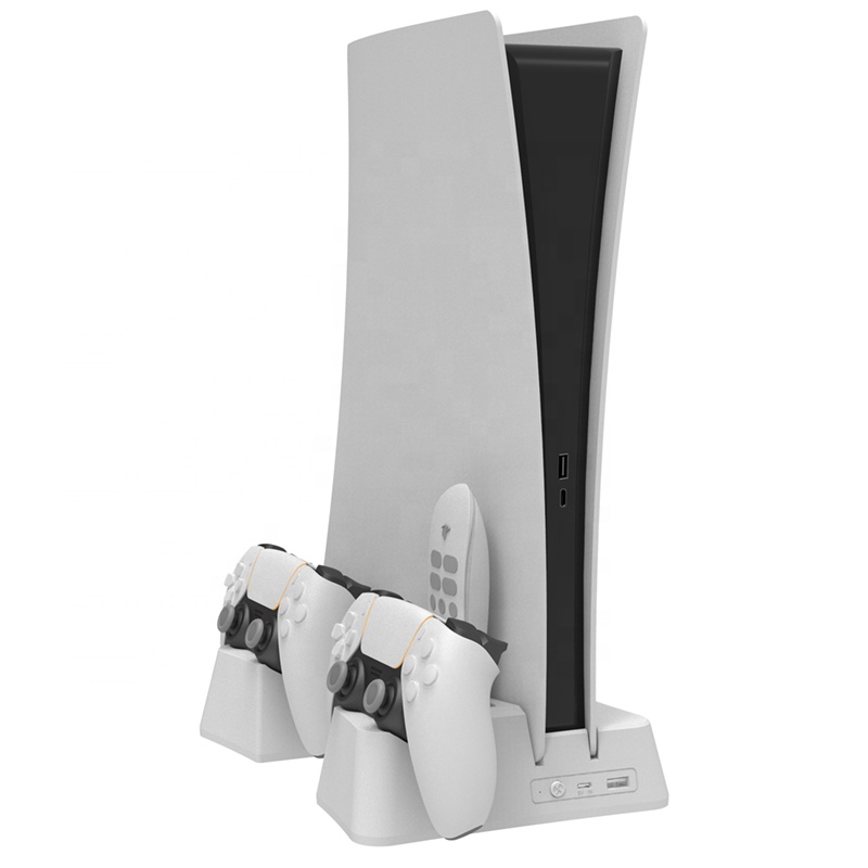 Multi-function Games Consoles Cooling Fan Stand for PS5 Charger for PS5 Controllers