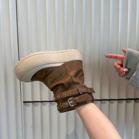 Nouvelle Arrivée 2026 – Bottines d'hiver FWD pour femme, style rétro, confortables, à lacets avant, semelle souple, antidérapantes, chaudes