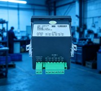 EASTSONG ES72-I3 Medidor de Corriente CA Trifásico de 72x72mm, Amperímetro Digital LED Rojo 5A 1A RS485 Half-Duplex Modbus RTU Clase 0.5