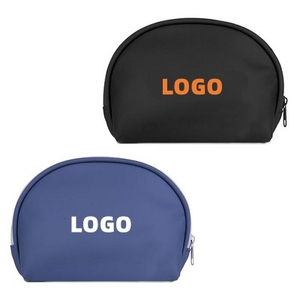 Pochette cosmétique portable chic et petite, en forme de coquille, sac à cosmétiques souple - Product Image 1