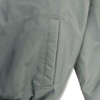 Blouson bomber homme kaki léger matelassé à col convertible, boutons-pression, poignets et ourlet côtelés, vêtement d'extérieur décontracté et utilitaire