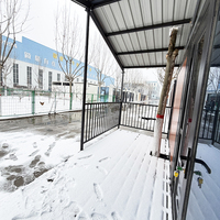 Maison conteneur de luxe moderne pliable et extensible 20ft 40ft, étanche, isolée, insonorisée, résistante aux ouragans, avec fenêtre panoramique pour