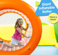 Activités de plein air Roue gonflable de 65 pouces de diamètre pour enfants et adultes, jeux gonflables pour toute la famille