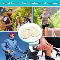 36 pièces de coussinets ovales en feutre pour callosités de maïs, coussins auto-adhésifs pour callosités, coussin respirant pour orteils, pieds et soulagement de la douleur