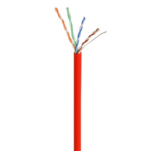 <span class=keywords><strong>สาย</strong></span> Cat5e 1000ft เครือข่าย <span class=keywords><strong>LAN</strong></span> Patch <span class=keywords><strong>สาย</strong></span>อินเทอร์เน็ต UTP 24AWG CCA PVC สีแดง - Product Image 4