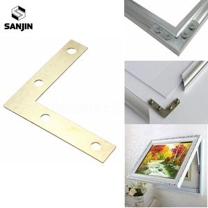 Nouvelle plaque de fixation d'angle droit à 90 degrés en <span class=keywords><strong>or</strong></span>, 51*51*10mm, pour réparation de coins plats - Product Image 2