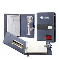 Zwart Luxe Gift Set Voor Zakenlui, Notebook Gift Set, pu Lederen Gift Set Met Zuivel/Visitekaarthouder/Sleutelhanger