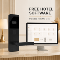 Sistema de Cerradura Electrónica para Hotel de Alta Calidad, Cerradura Inteligente con Tarjeta de Proximidad RFID y Software de Gestión Gratuito