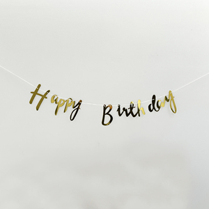 Bannière brillante Happy Birthday signe en gras ou script bannière joyeux anniversaire irisée modifiable - Product Image 3