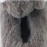 Chaussons d'intérieur pour femmes en fourrure pelucheuse, légers et chauds, en forme de koala, avec doublure en coton et couleurs personnalisées
