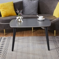 Table basse moderne en fer et marbre, petite table d'appoint économique pour salon, table basse simple